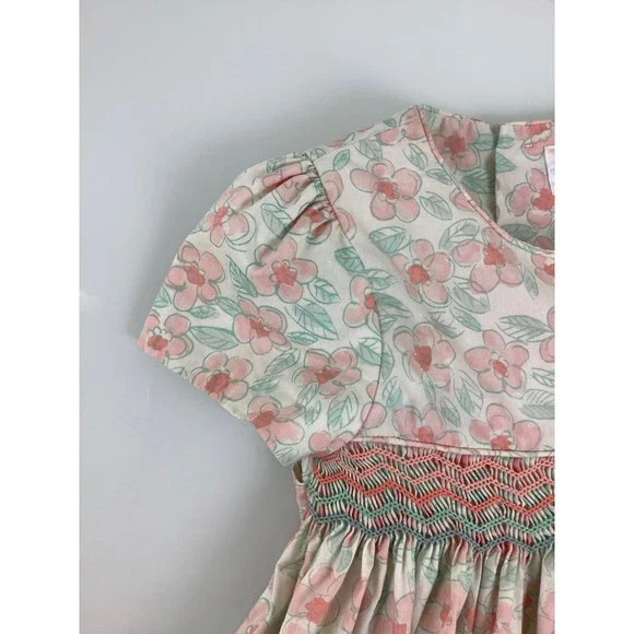 Edgehill Collection Smocked Pastel floral dress size 3T EUC - Picture 8 of 11